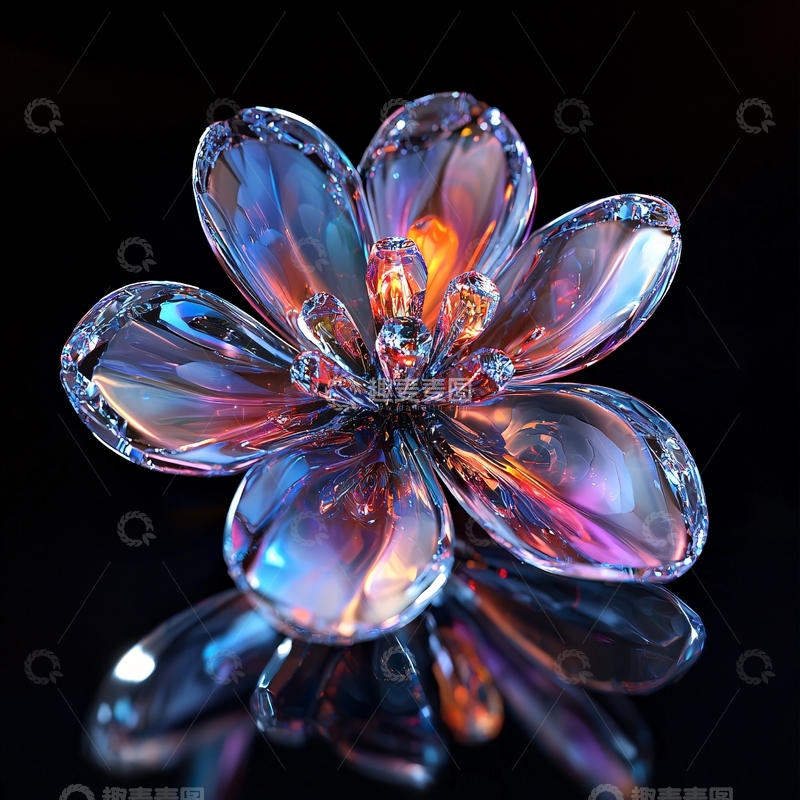 高清大图下载【趣麦麦图】晶莹剔透的花朵