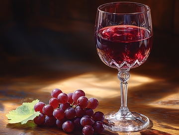 红酒与葡萄