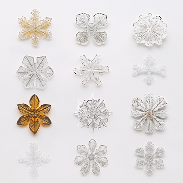 透明玻璃雪花装饰