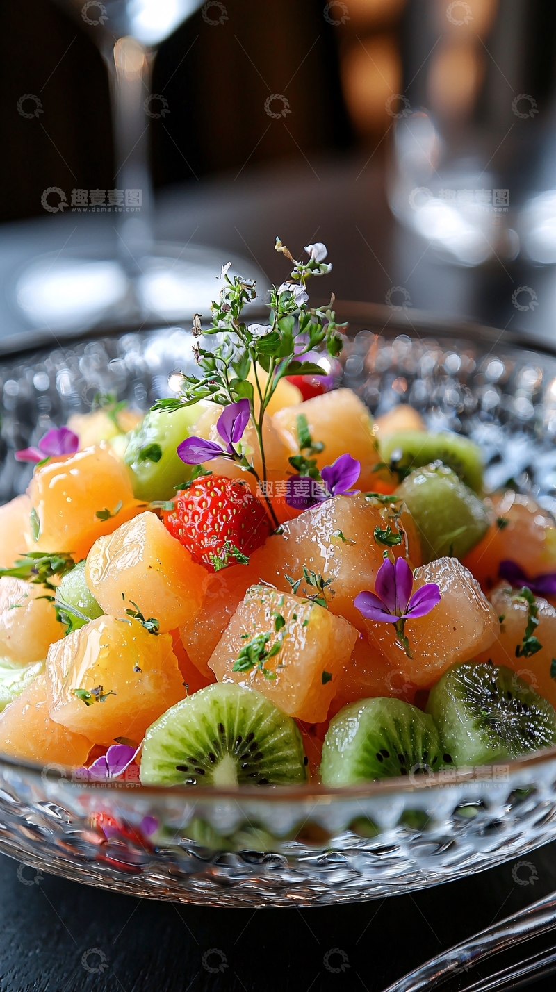 高清大图下载【趣麦麦图】精致水果沙拉