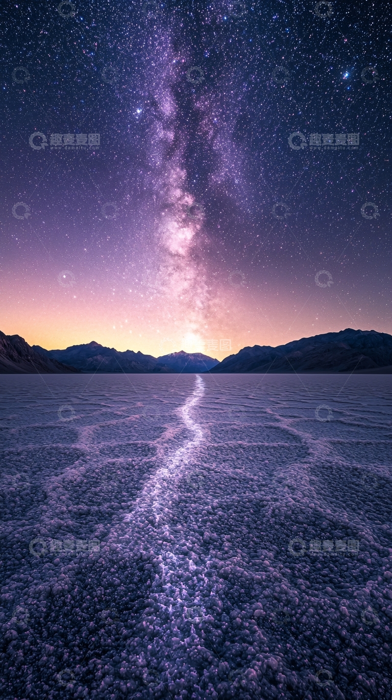 高清大图下载【趣麦麦图】星空银河沙漠