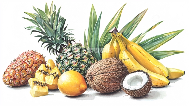 高清大图下载【趣麦麦图】热带水果组合