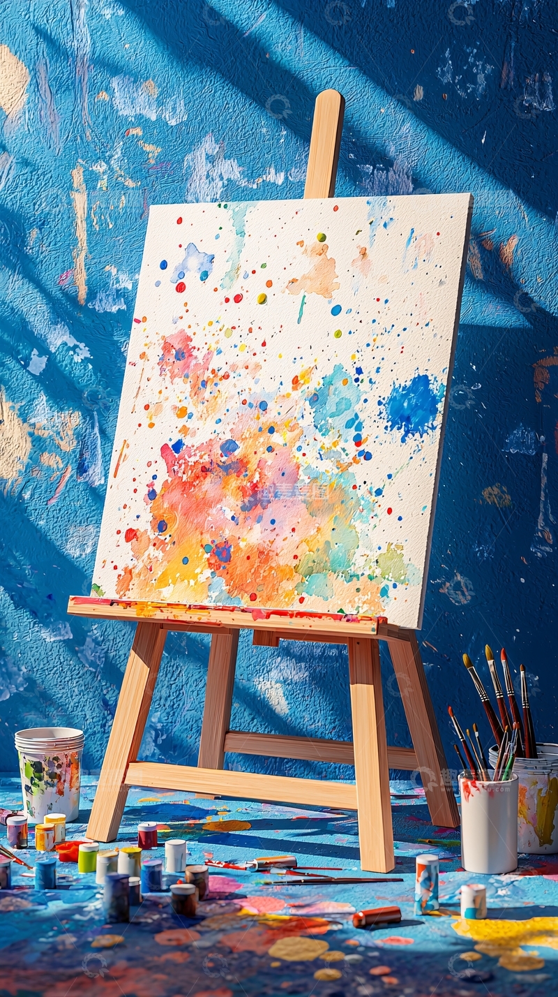高清大图下载【趣麦麦图】色彩缤纷的抽象画作