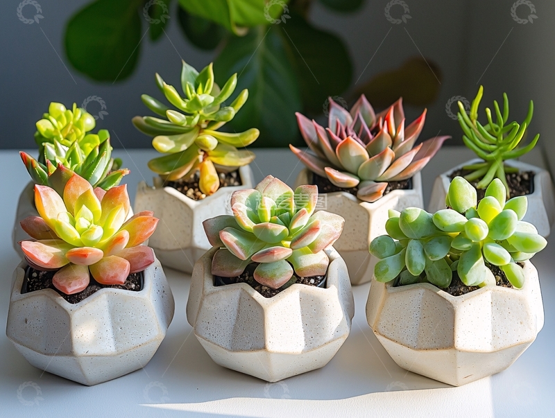 高清大图下载【趣麦麦图】多肉植物组合盆栽