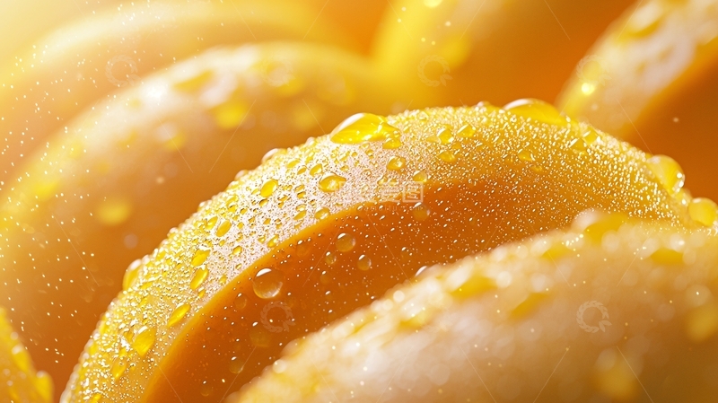 高清大图下载【趣麦麦图】新鲜多汁柑橘切片特写