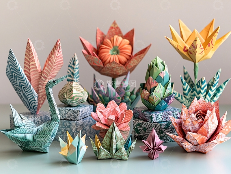 高清大图下载【趣麦麦图】纸艺花卉作品