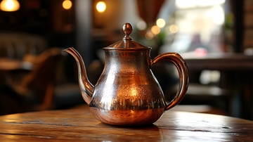 复古金属茶壶