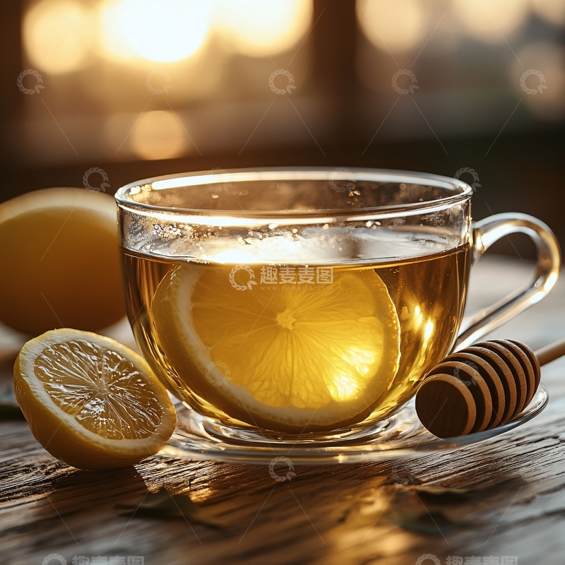 高清大图下载【趣麦麦图】柠檬茶蜂蜜暖阳