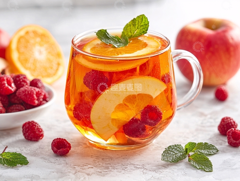 高清大图下载【趣麦麦图】水果茶2