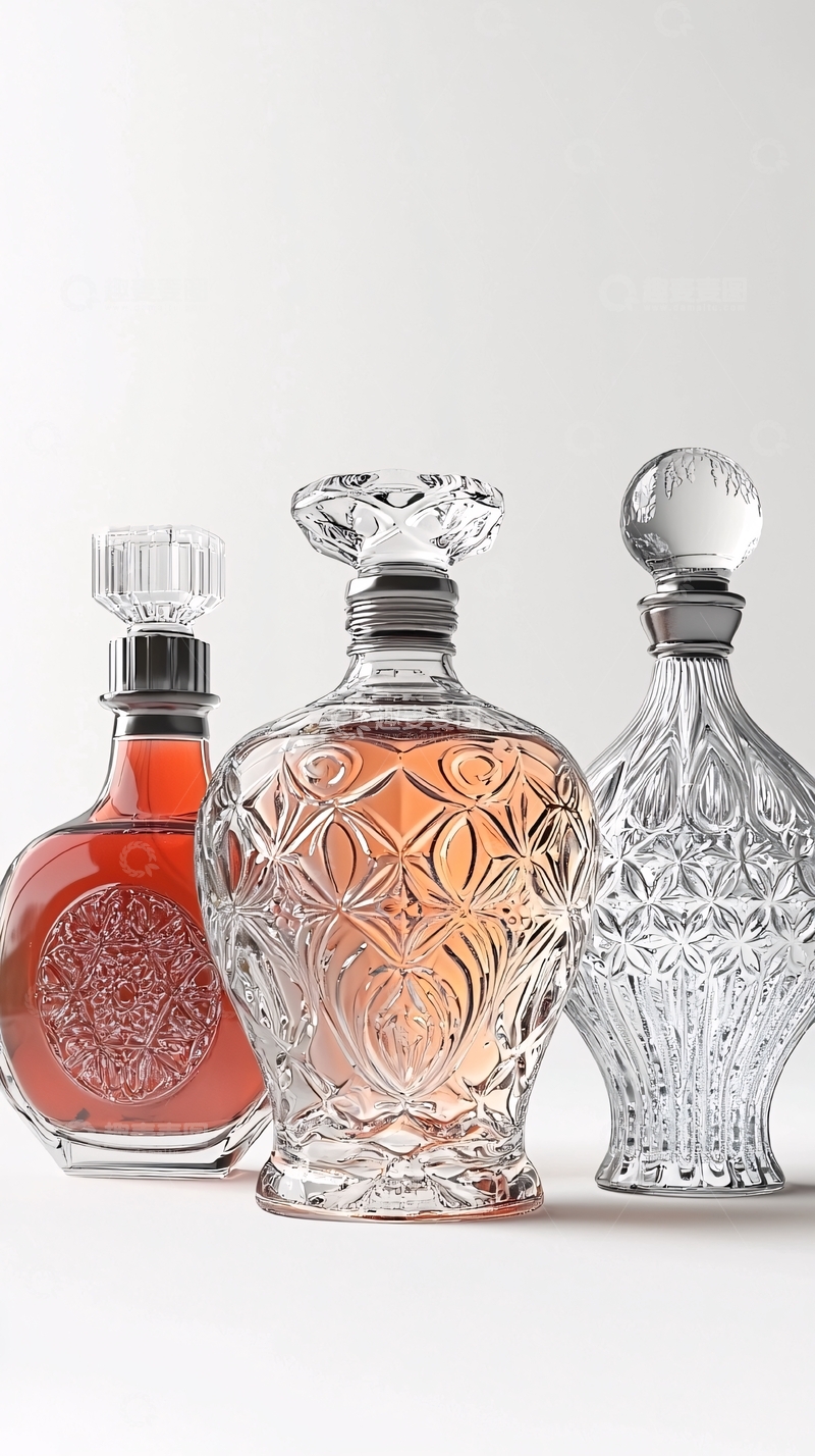 高清大图下载【趣麦麦图】水晶酒瓶