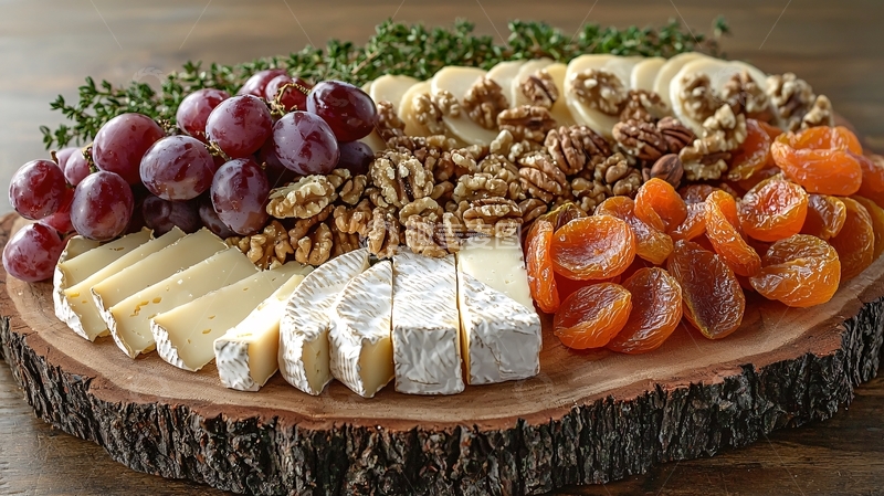 高清大图下载【趣麦麦图】美食拼盘：奶酪