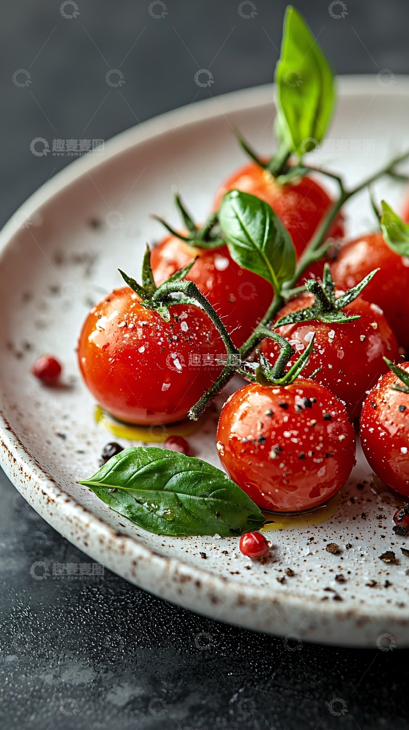 高清大图下载【趣麦麦图】新鲜诱人的小番茄