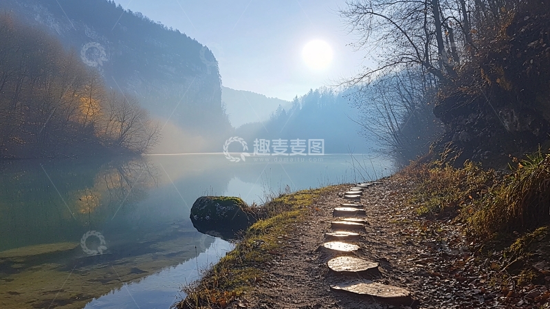 高清大图下载【趣麦麦图】湖光山色