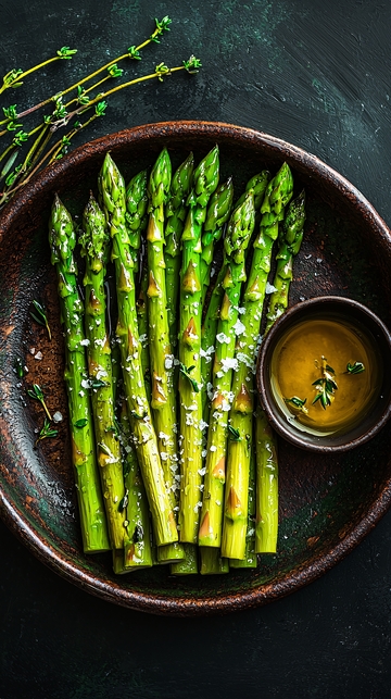 绿油油的鲜嫩芦笋