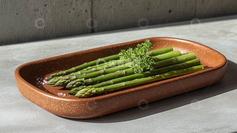 高清大图下载【趣麦麦图】绿芦笋摆盘