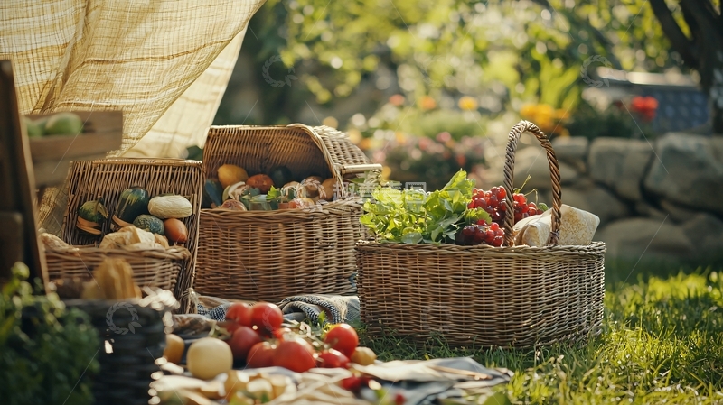 高清大图下载【趣麦麦图】田园风光蔬菜水果采摘