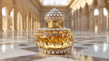 奢华金色香水瓶