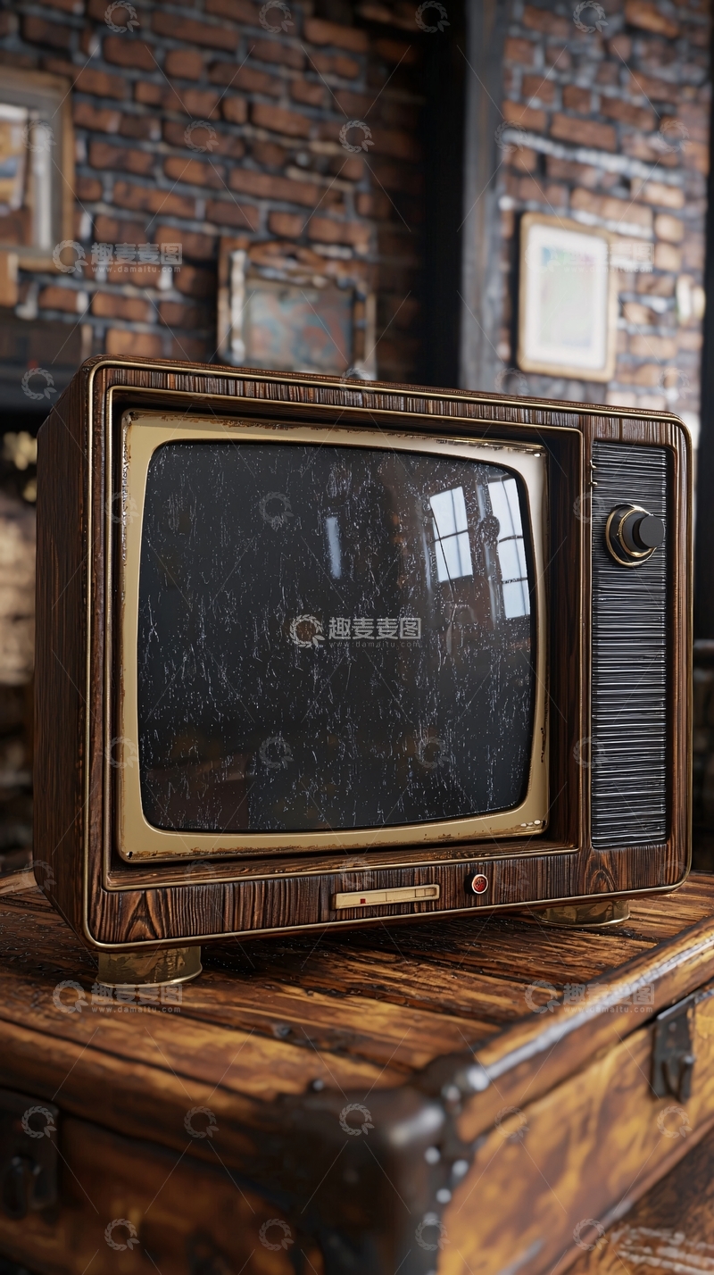 高清大图下载【趣麦麦图】复古老式电视机