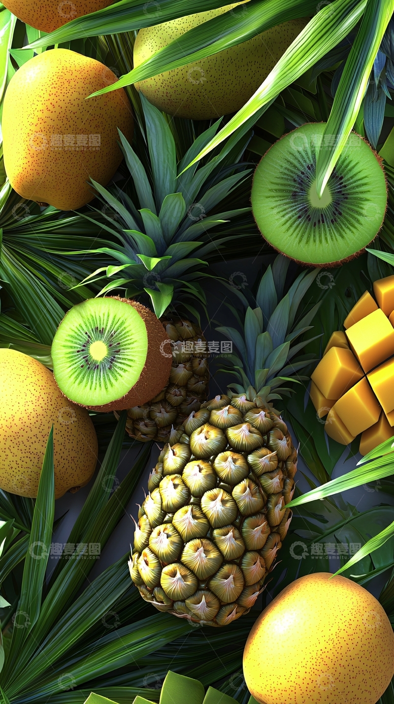 高清大图下载【趣麦麦图】热带水果高清壁纸