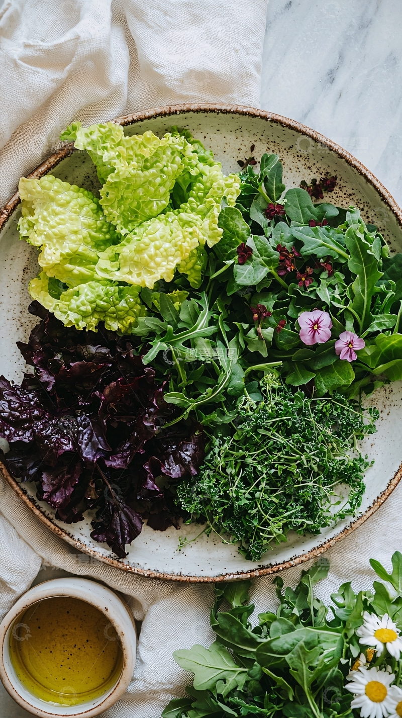 高清大图下载【趣麦麦图】新鲜混合蔬菜沙拉