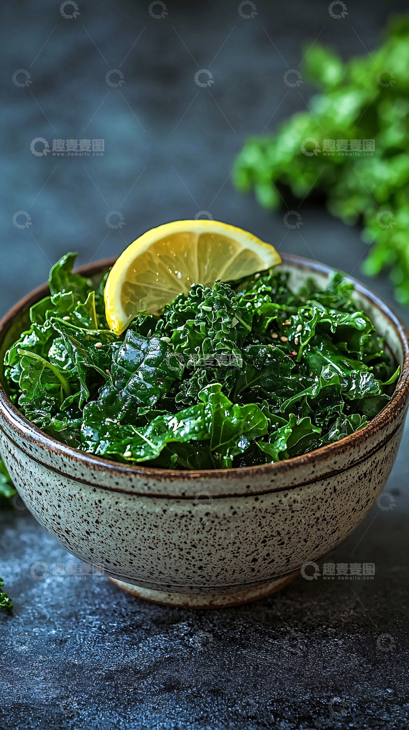 高清大图下载【趣麦麦图】羽衣甘蓝配柠檬