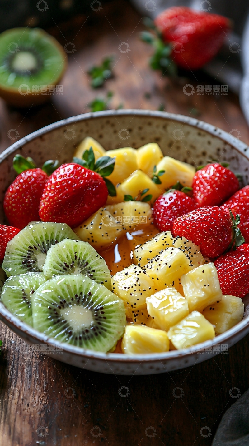 高清大图下载【趣麦麦图】水果沙拉丰富色彩