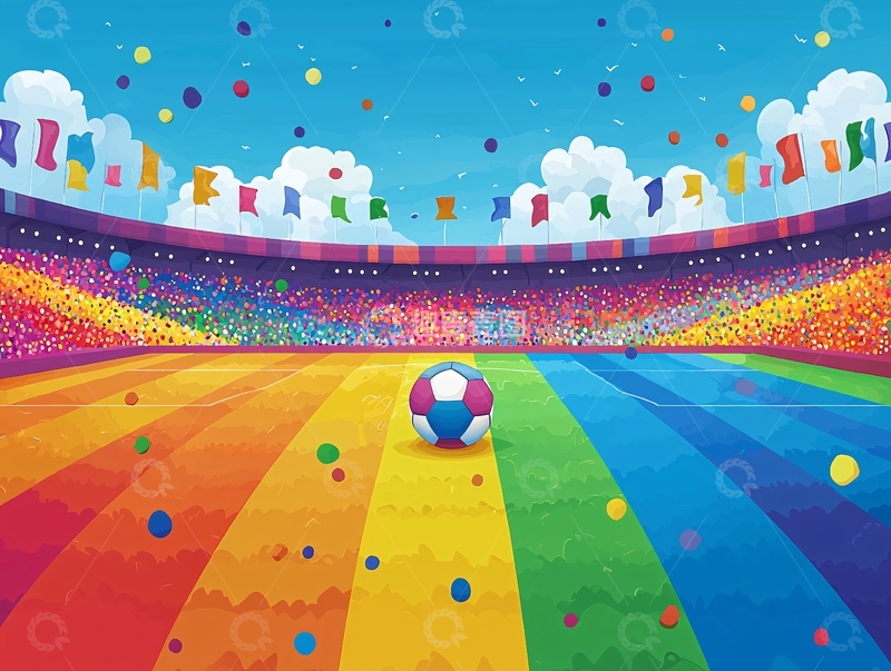 高清大图下载【趣麦麦图】彩虹球场