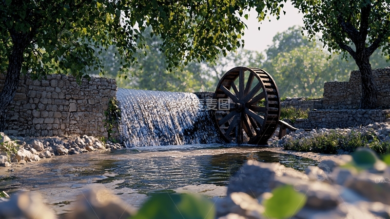 高清大图下载【趣麦麦图】水车