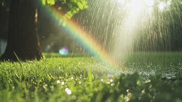 阳光雨后彩虹