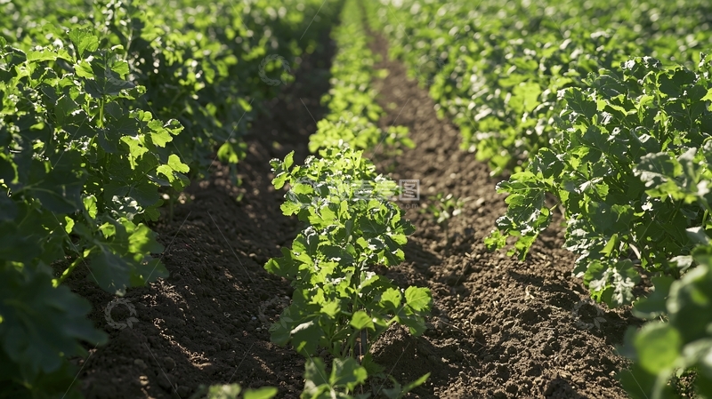 高清大图下载【趣麦麦图】田间绿油油的蔬菜种植