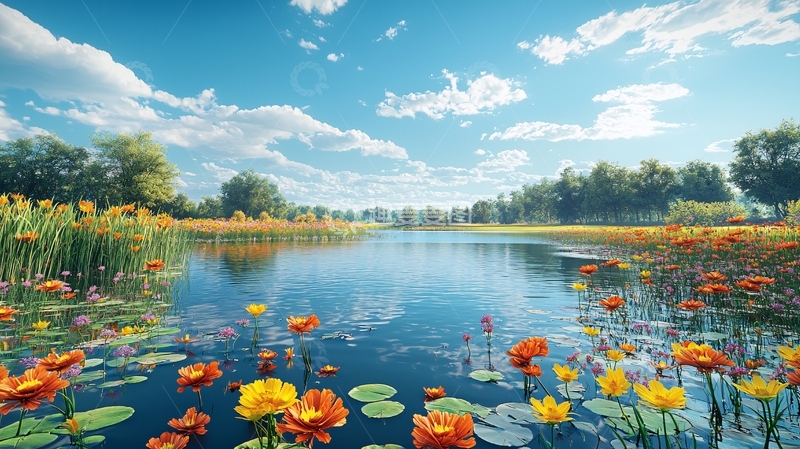 高清大图下载【趣麦麦图】平静湖面