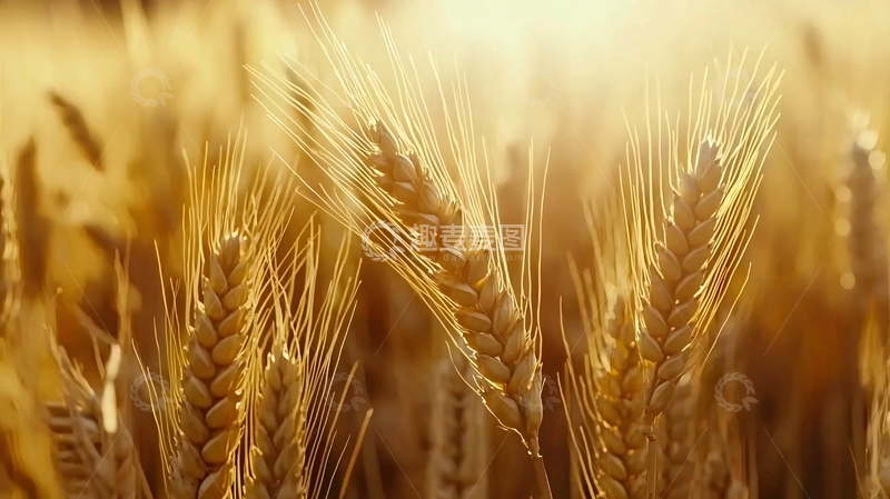 高清大图下载【趣麦麦图】金色麦田夕阳14
