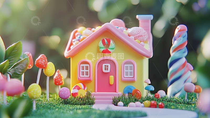高清大图下载【趣麦麦图】糖果屋