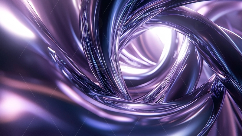 紫色金属漩涡隧道
