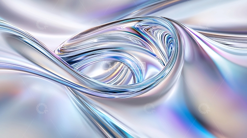 高清大图下载【趣麦麦图】抽象光滑流体漩涡