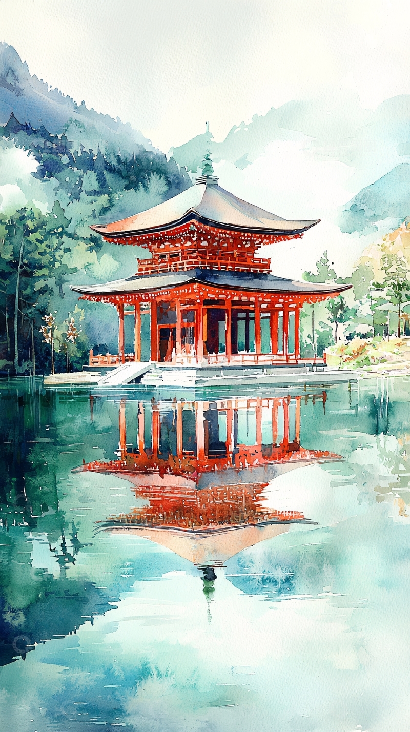 高清大图下载【趣麦麦图】水墨写意风景画