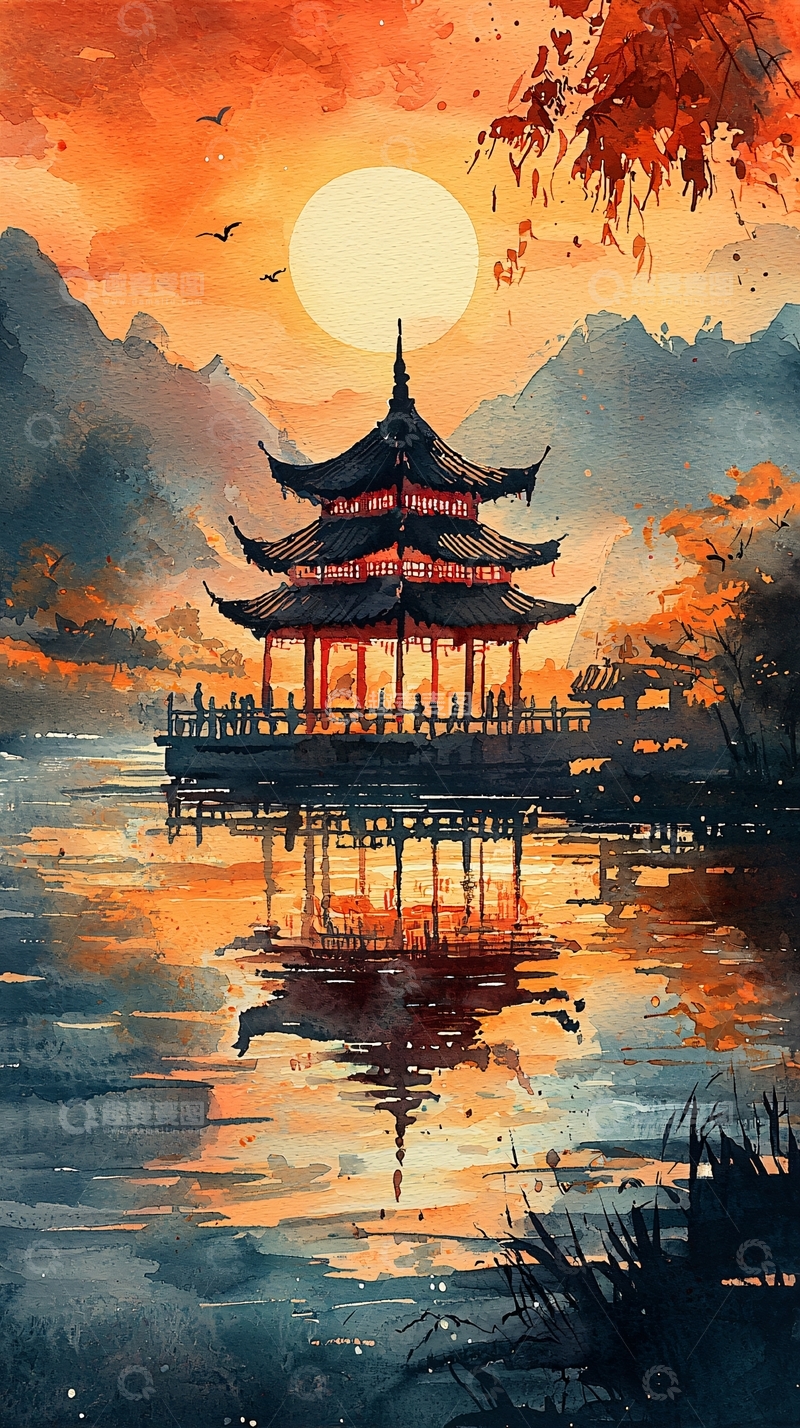 高清大图下载【趣麦麦图】水墨画