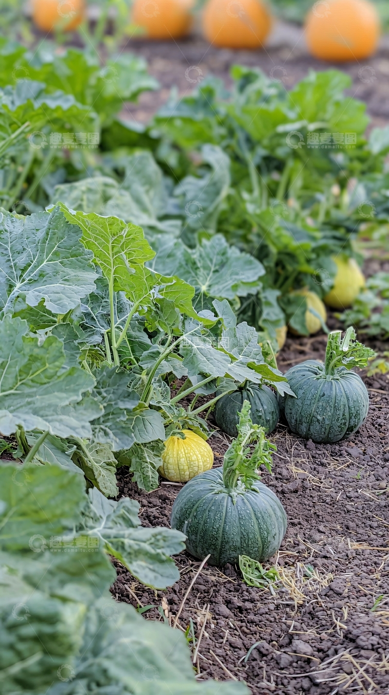 高清大图下载【趣麦麦图】南瓜田园