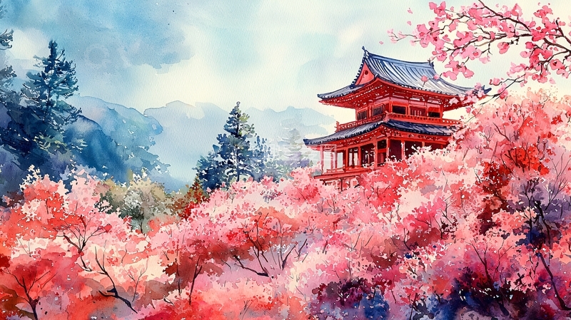 高清大图下载【趣麦麦图】水彩画