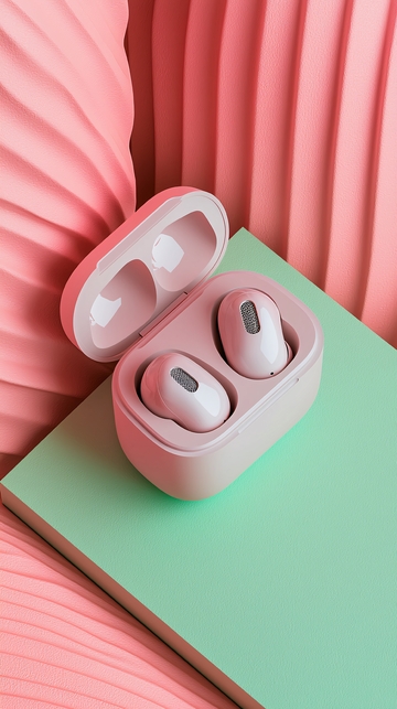 粉色耳机