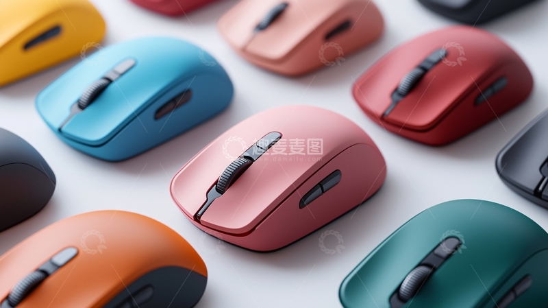 高清大图下载【趣麦麦图】彩色无线鼠标