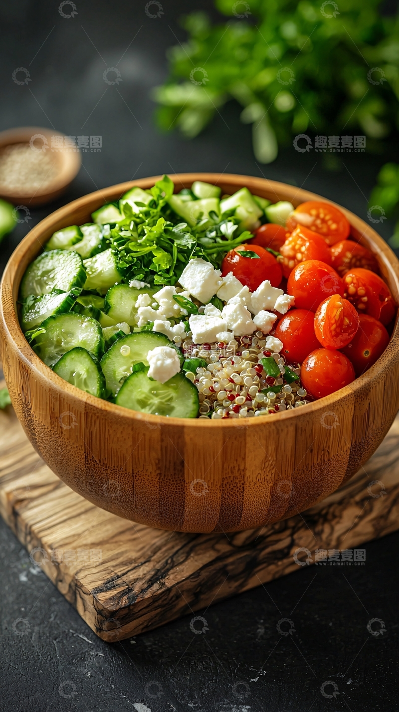 高清大图下载【趣麦麦图】健康美味的蔬菜沙拉