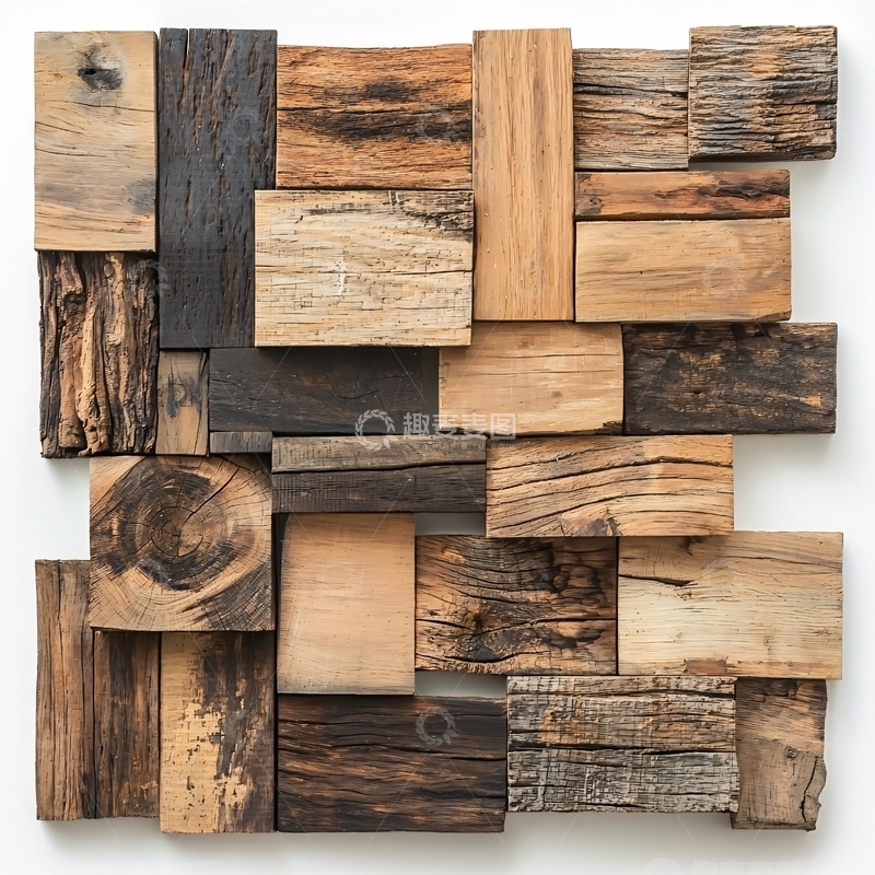 高清大图下载【趣麦麦图】木块拼接背景