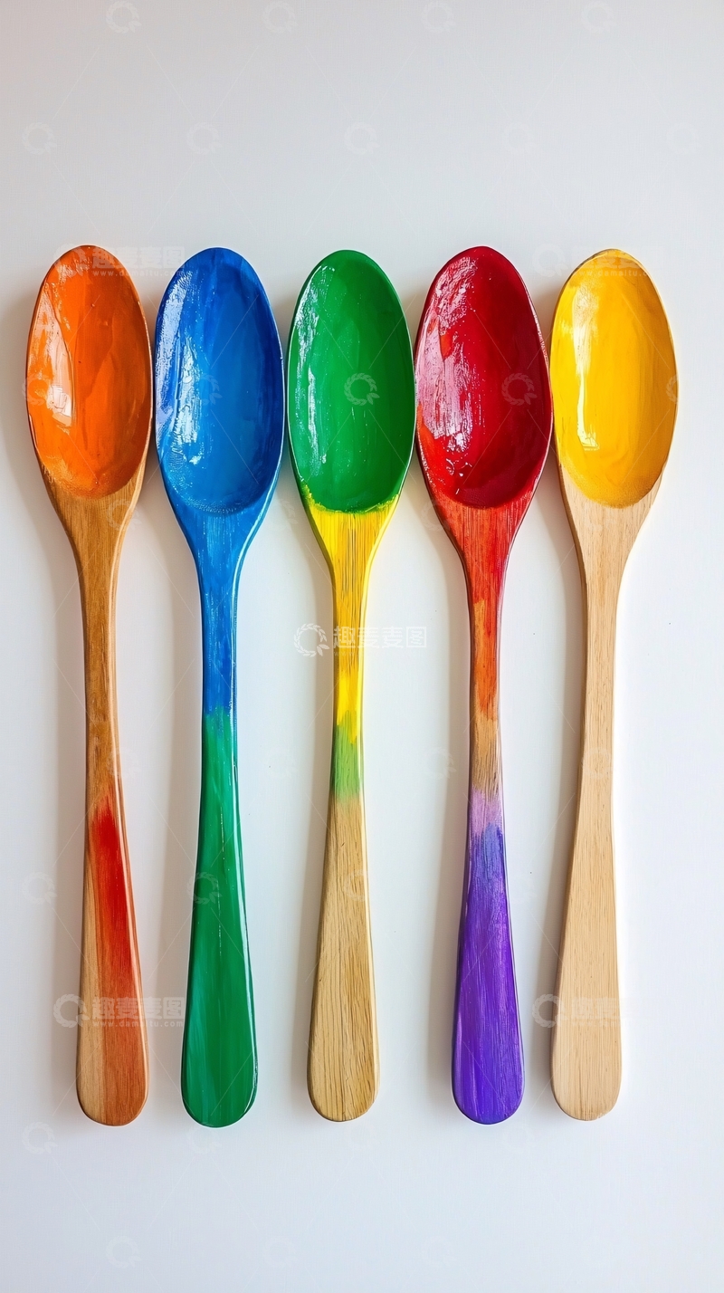 高清大图下载【趣麦麦图】彩虹勺子