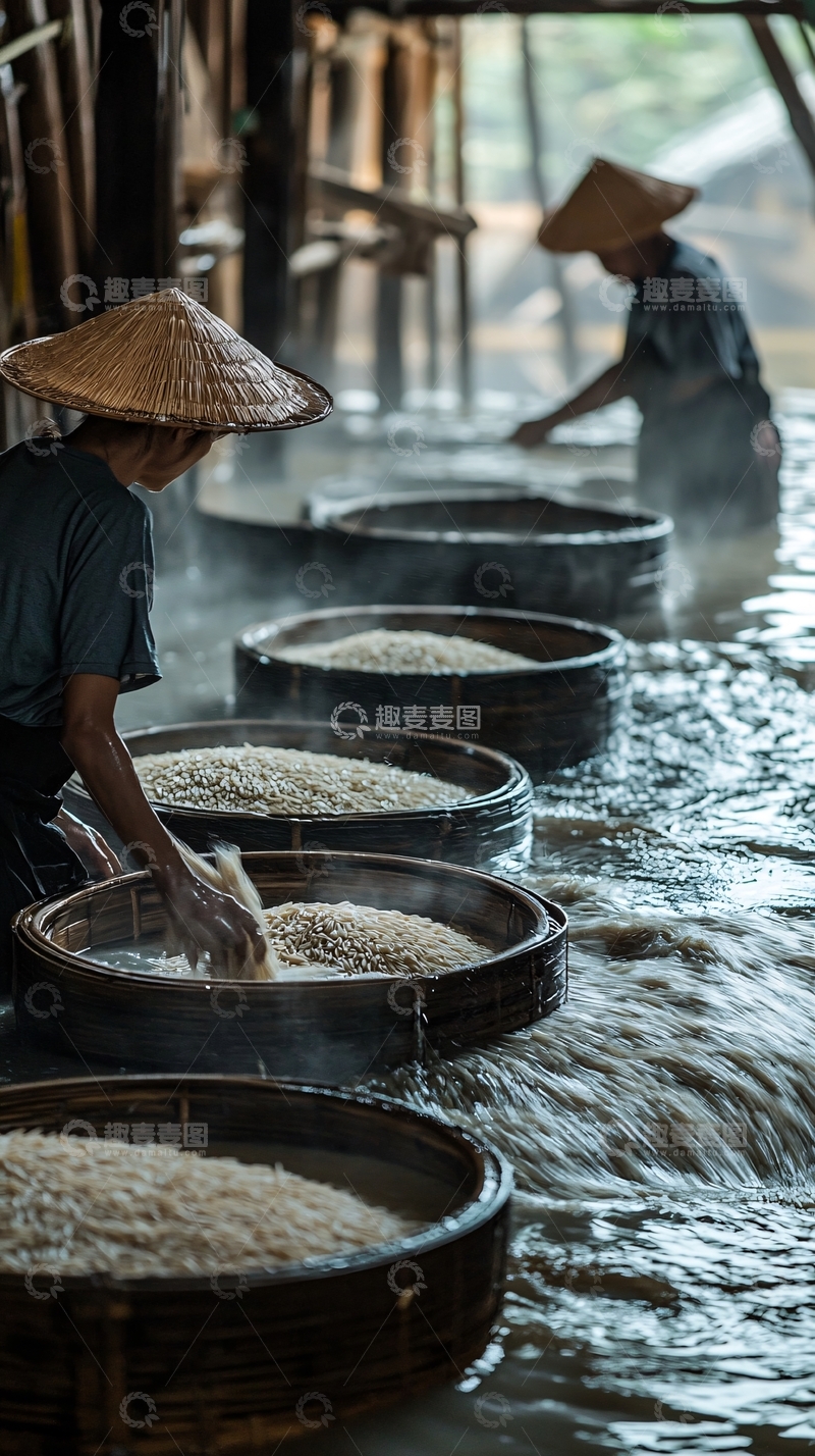 高清大图下载【趣麦麦图】传统手工制盐