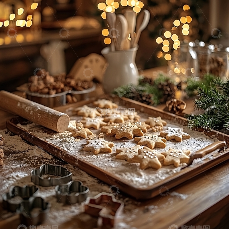 高清大图下载【趣麦麦图】圣诞节烘焙