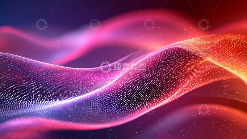 高清大图下载【趣麦麦图】流光溢彩的能量波纹