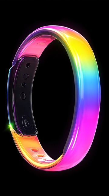 彩虹发光手镯