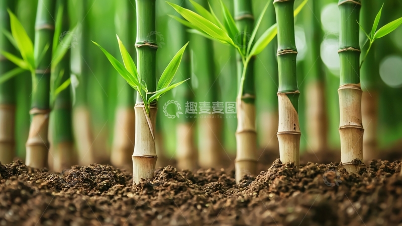 高清大图下载【趣麦麦图】绿竹林