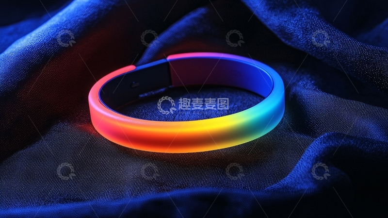 高清大图下载【趣麦麦图】-彩虹发光手镯